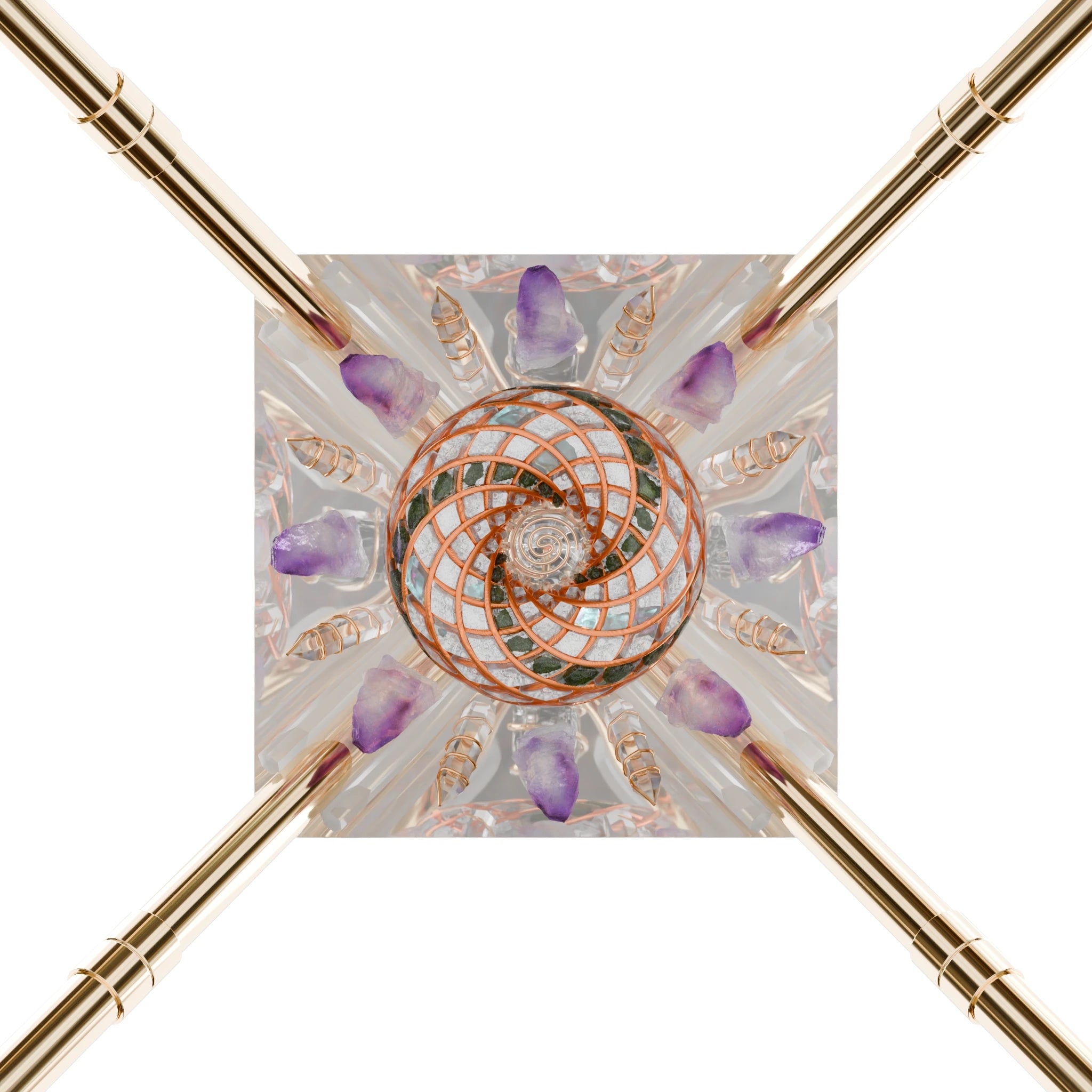 Moldavite and Angel Aura – iPyramids i5 Giza Quantum Vortex & Shield